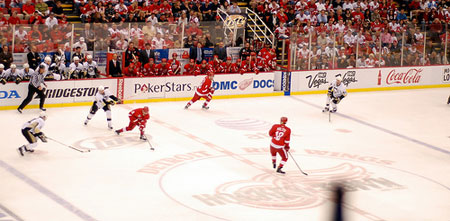 Detroit Red Wings vs Pittsburgh Penguins.