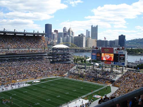 A beautiful day for football at Heinz Field.
