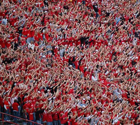 Huskers Touchdown Celebration.