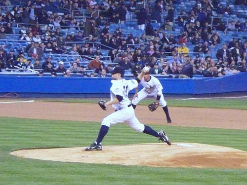 Ian Kennedy pitches on 4/4/2008.