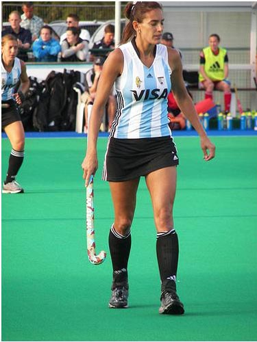 Luciana Aymar, generally recognised as the world's best field hockey player.