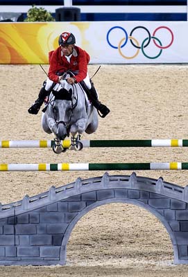 Equestrian Jumping at the 2008 Beijing Olympics.