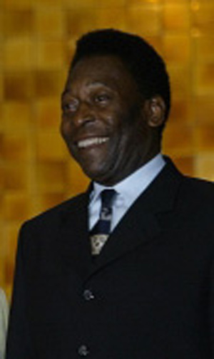 Greatest soccer player Pele.