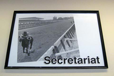 Secretariat won the Belmont Stakes.