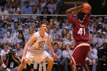 UNC vs. FSU - Tyler Hansbrough.