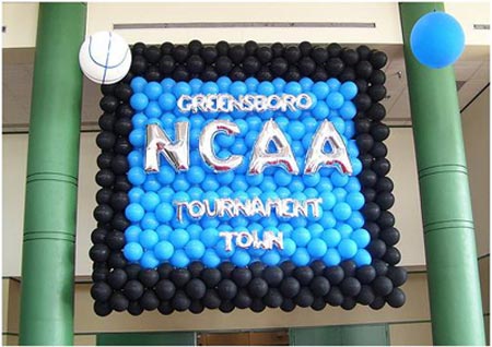 NCAA Tournament balloons.
